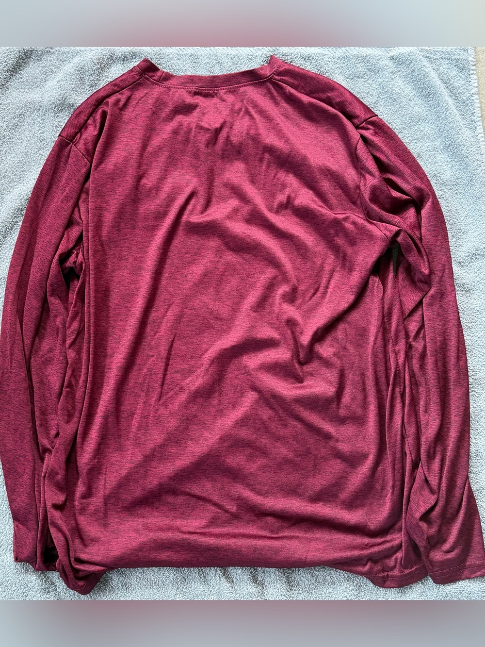 Essentials Men's Crewneck Tee - Maroon - Picture 2 of 3